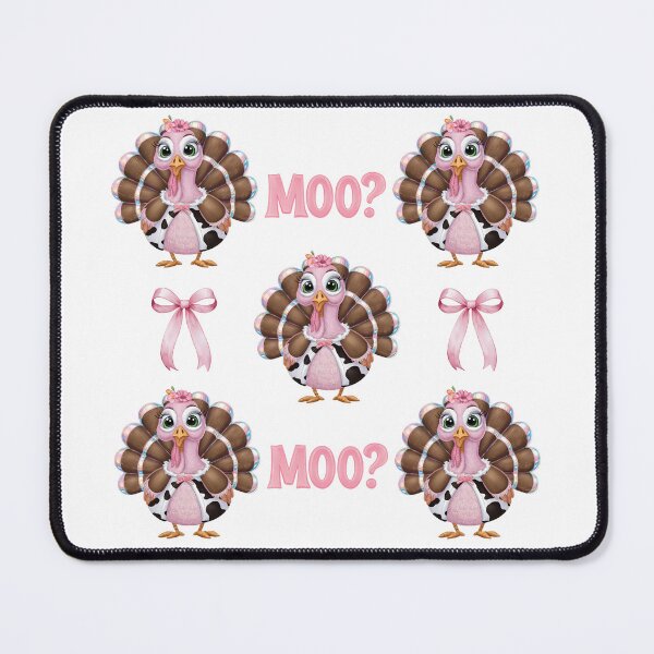 Item preview, Coquette Turkey Moo - Adorable Thanksgiving Design designed and sold by RINRADA KHANMOREE.