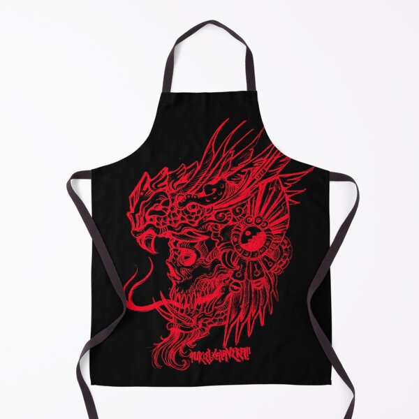 Item preview, red quetzalcoatl skull designed and sold by UrielCalavera.