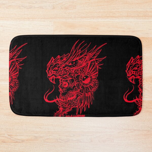 Item preview, red quetzalcoatl skull designed and sold by UrielCalavera.