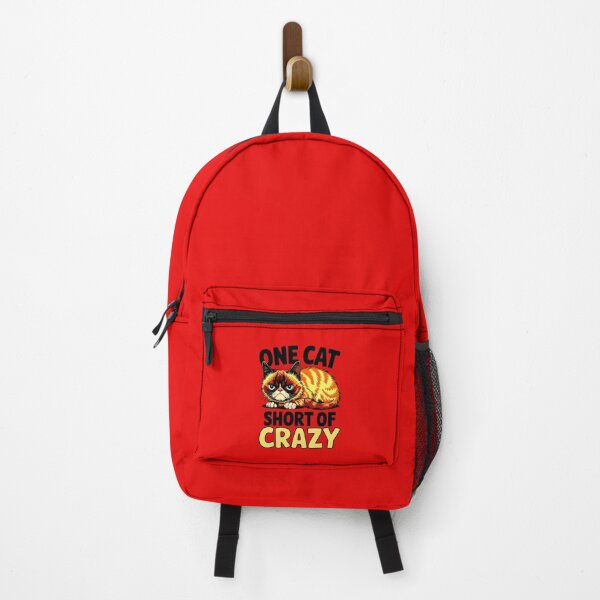 Item preview, One Cat Short Of Crazy Funny Sarcastic Quote designed and sold by TheArtOfPat.