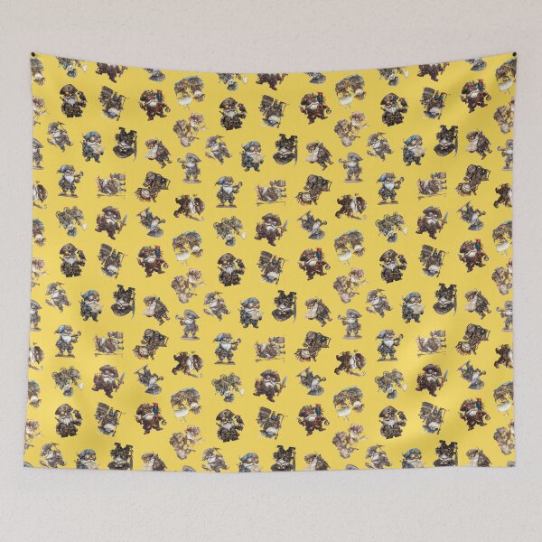 Item preview, Steampunk Pirate Pattern in Yellow designed and sold by lauriedart.