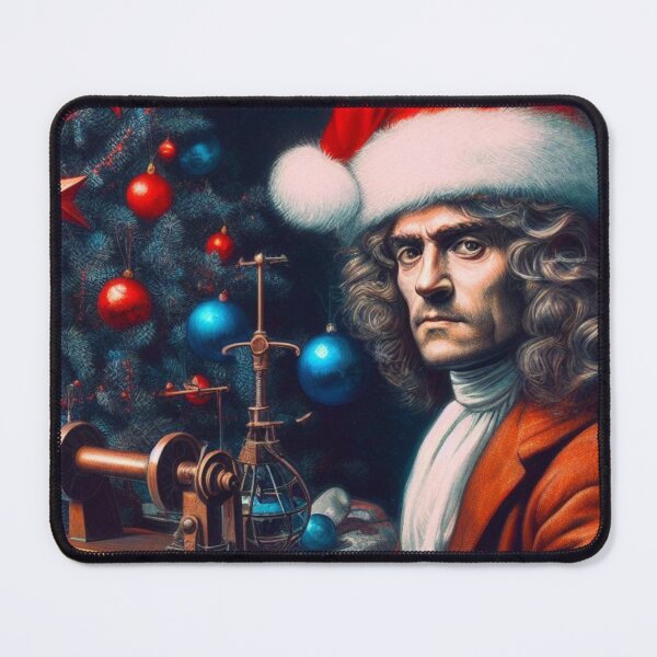 Item preview, Merry Newtonmas Sir Isaac Newton Christmas (Style 2) designed and sold by MAGGDDigital.