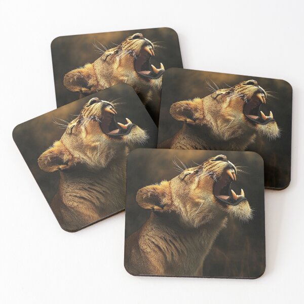 Item preview, A Lioness roar in Africa fine art photo - Wildlife photo 3 designed and sold by TheArtistOf2022.