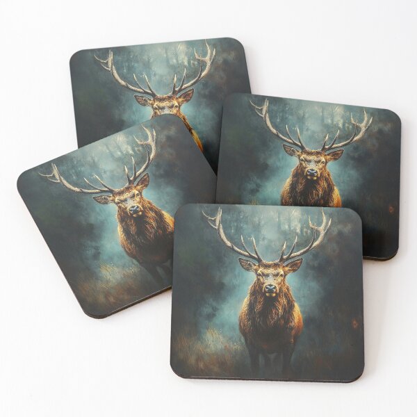 Item preview, Stag in forest fine art photography designed and sold by TheArtistOf2022.