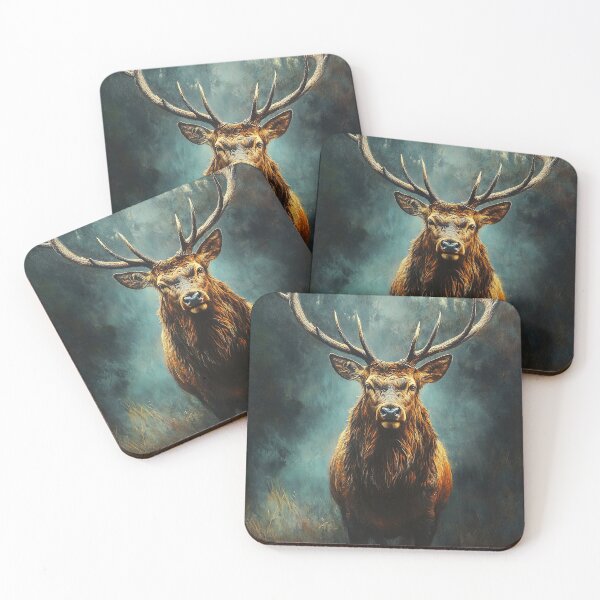 Item preview, Stag in forest fine art photography designed and sold by TheArtistOf2022.