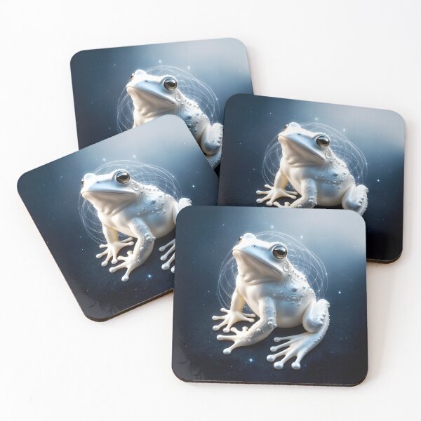 Item preview, Mystical White Frog Art | Enchanting Animal Design by LaLi Designs designed and sold by LaLi-Designs.