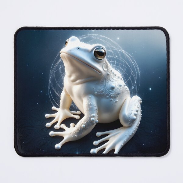Item preview, Mystical White Frog Art | Enchanting Animal Design by LaLi Designs designed and sold by LaLi-Designs.