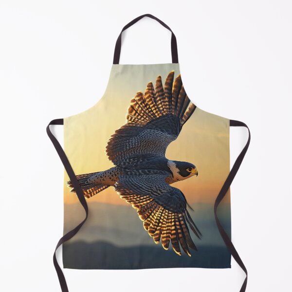 Item preview, Peregrine falcon in flight at sunset - Wildlife photo 2 designed and sold by TheArtistOf2022.