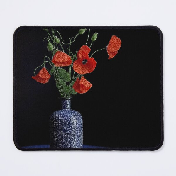 Item preview, Poppies in blue flask designed and sold by andreisky.