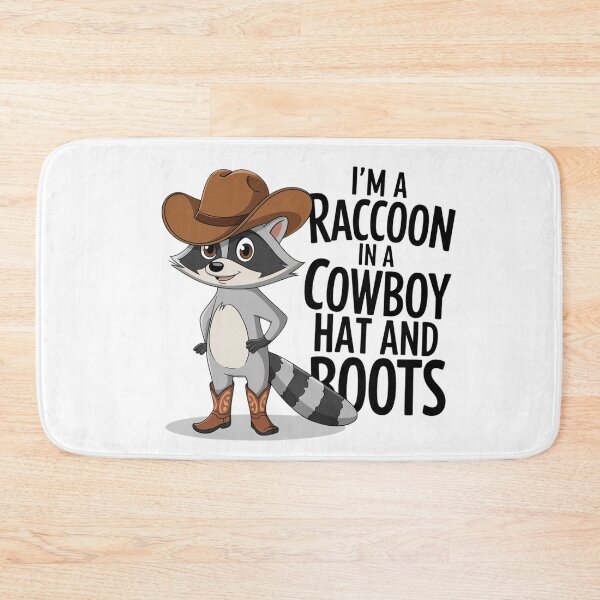 Item preview, Country Western Cowboy Raccoon Trash Panda designed and sold by Merch-Kitsune.