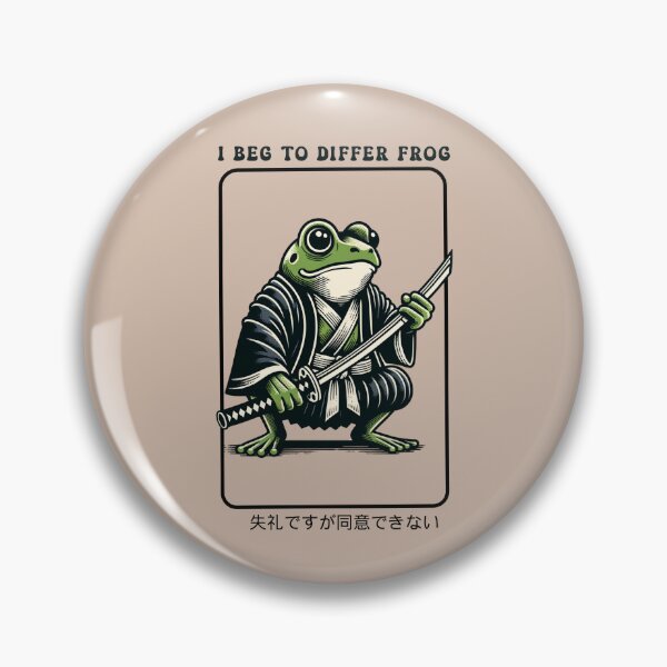 Item preview, I Beg To Differ Frog Japanese designed and sold by wesdesignshop.