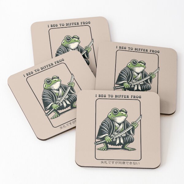 Item preview, I Beg To Differ Frog Japanese designed and sold by wesdesignshop.