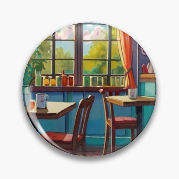 Item preview, Illustrated Café Serenity designed and sold by BlareBlare.