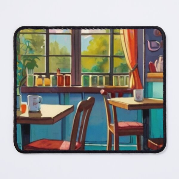 Item preview, Illustrated Café Serenity designed and sold by BlareBlare.