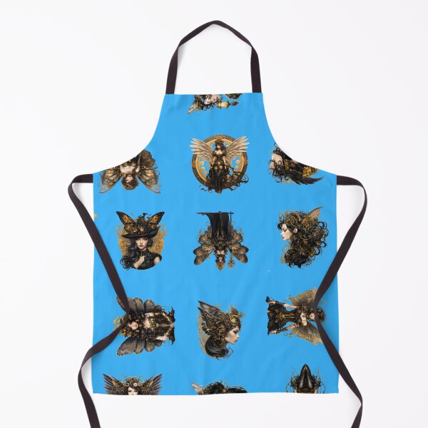 Item preview, Steampunk Fairy on Blue Background designed and sold by lauriedart.