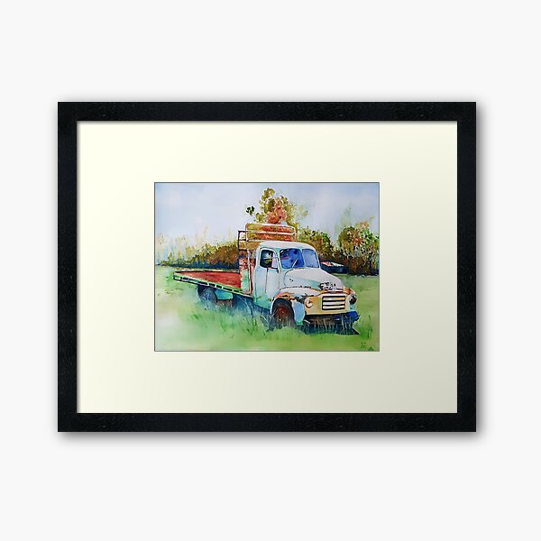 Bedford Tabletop Truck Framed Art Print