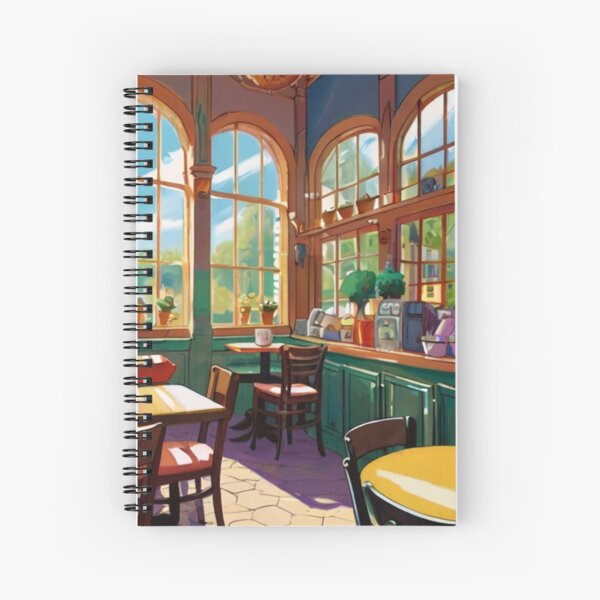 Aperçu de l'œuvre Whimsical Café in Gouache créée et vendue par BlareBlare.