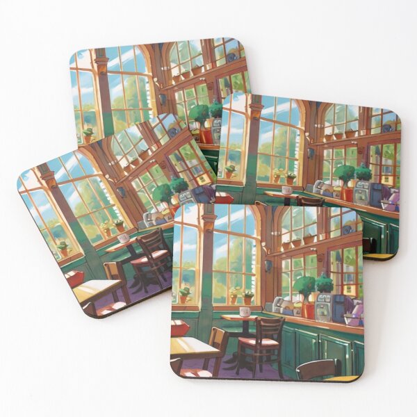Item preview, Whimsical Café in Gouache designed and sold by BlareBlare.