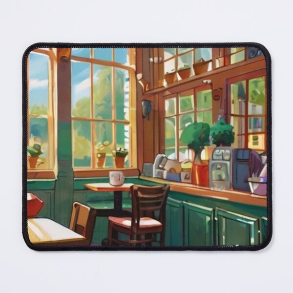 Item preview, Whimsical Café in Gouache designed and sold by BlareBlare.