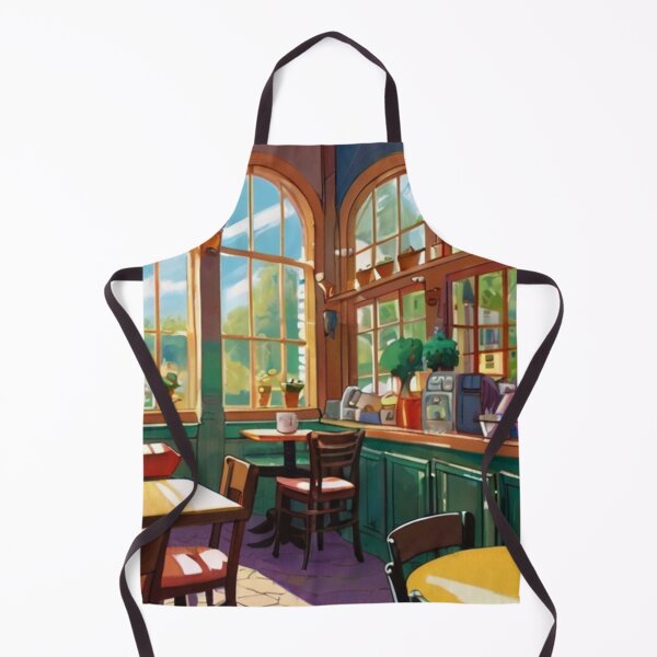 Item preview, Whimsical Café in Gouache designed and sold by BlareBlare.