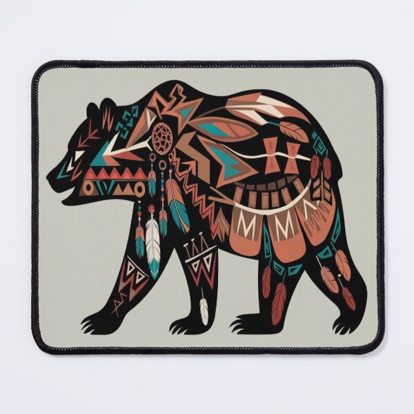 Item preview, American black bear- cultural patterns designed and sold by Globalcitytees.