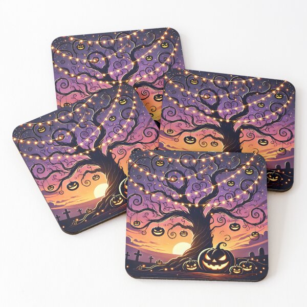 Item preview, Twilight Spooky Tree with Lanterns designed and sold by ColorStudioArt.