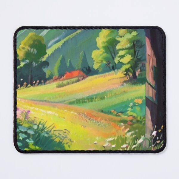 Item preview, Whimsical Nature View in Gouache Illustration designed and sold by BlareBlare.