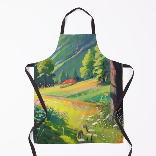 Item preview, Whimsical Nature View in Gouache Illustration designed and sold by BlareBlare.