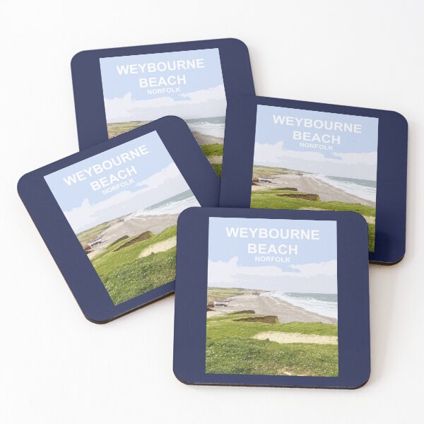 Item preview, Weybourne Beach Norfolk Travel poster East Anglia designed and sold by BarbaraGlebska.