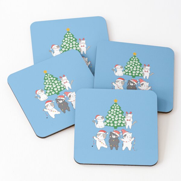 Item preview, Happy Catmas. Festive Cats Decorating Christmas Tree designed and sold by CustomCatTee.