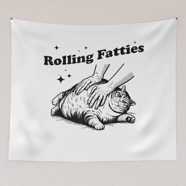 Item preview, Rolling Fatties Cat Funny Meme designed and sold by spirorinin.