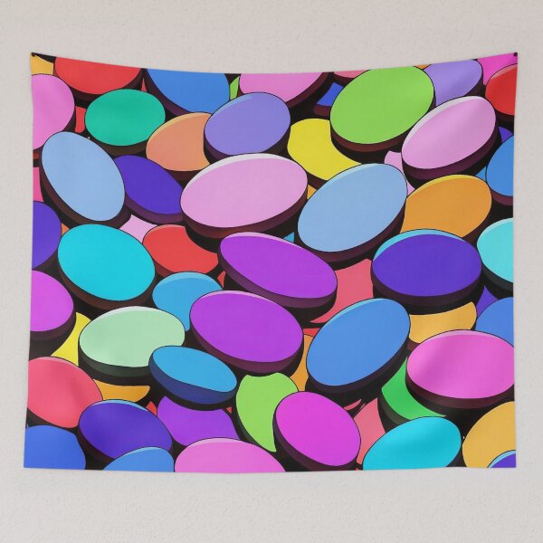 Item preview, Bold and Bright Candy Abstract Texture designed and sold by ArtComixHaven.