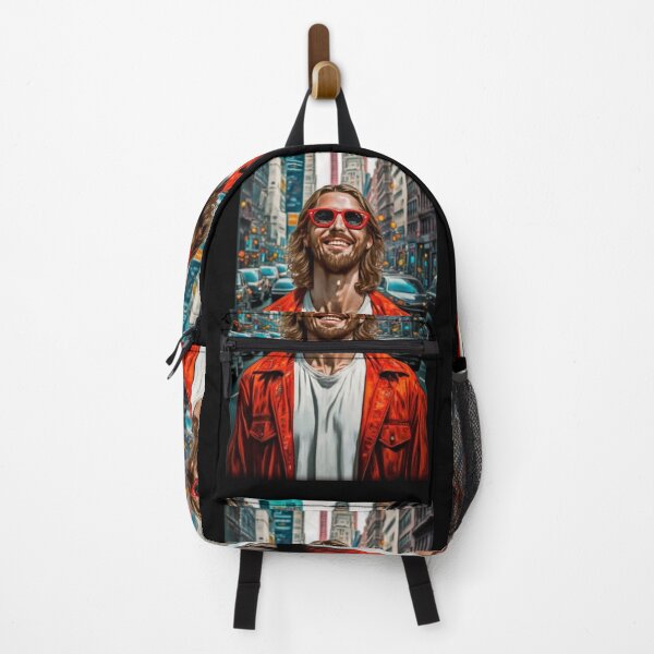 Item preview, Jesus Christ in New York christian happy anime for political american US ,xmas gifts designed and sold by thankful-loco.