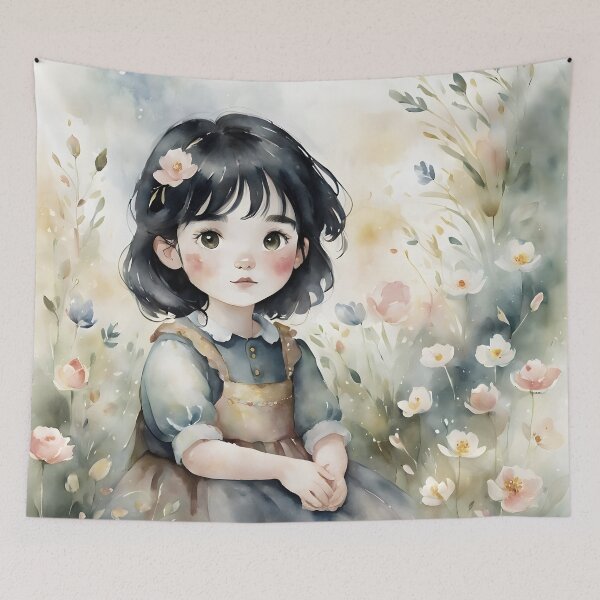 Item preview, Wide Eyed Girl Child designed and sold by Finding Fortuity.