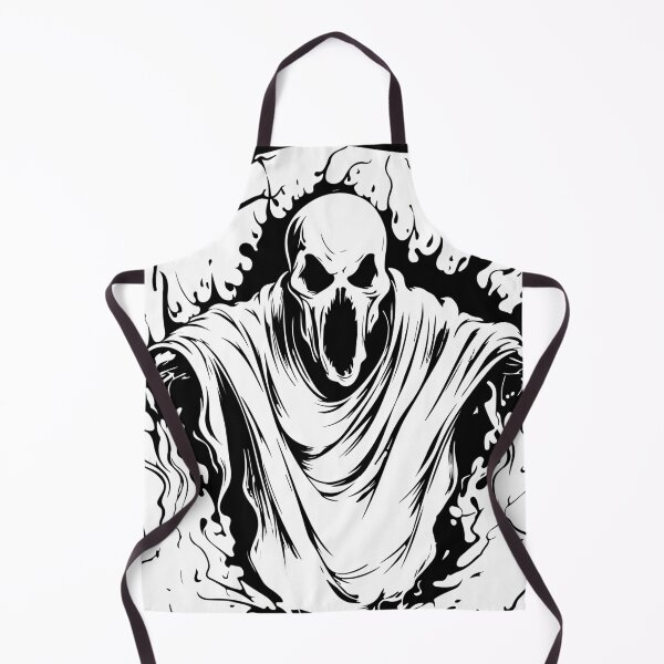 Item preview, "Spectral Terror" – Intricately Detailed Ghostly Horror Artwork designed and sold by Sanskrati.