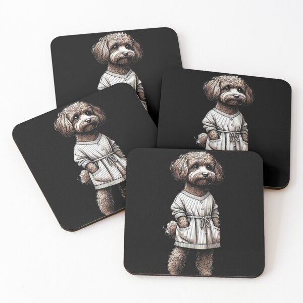 Item preview, Maltipoo Puddle Sports Fashion Dog Suit Pet Couture Let's Chill designed and sold by The Art of Kkatarynka.