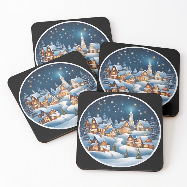 Item preview, Winter Fairytale Village designed and sold by Aquillashop.