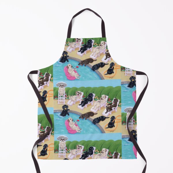 Item preview, Poolside Party Labradors designed and sold by HappyLabradors.