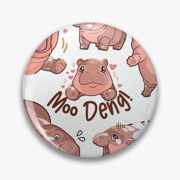 Item preview, Moo-Deng cute pigmee hippo designed and sold by AS94 Creative Designs.