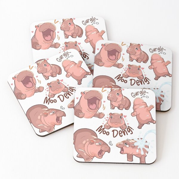 Item preview, Moo-Deng cute pigmee hippo designed and sold by AS94 Creative Designs.