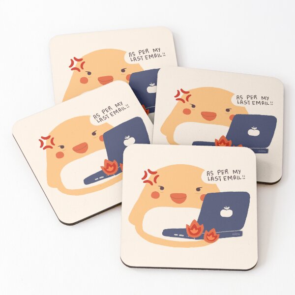 Item preview, As Per My Last Email - Funny Mochi Bird Art designed and sold by aaalou.