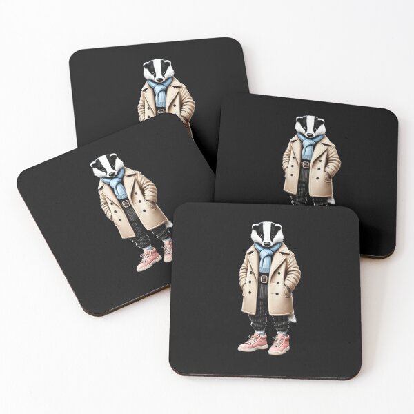 Item preview, Christmas Badger Sports Fashion Couture Baggy Jeans designed and sold by The Art of Kkatarynka.
