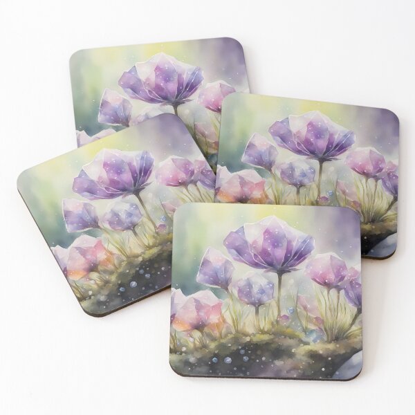 Item preview, Purple Crystal Flowers designed and sold by CalmnessbyChoice.