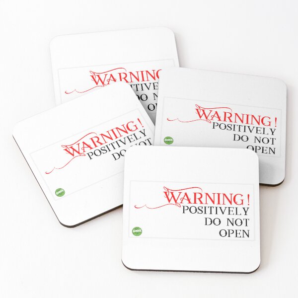 Item preview, Warning! Positively Do Not Open! designed and sold by TheGhoulSociety.