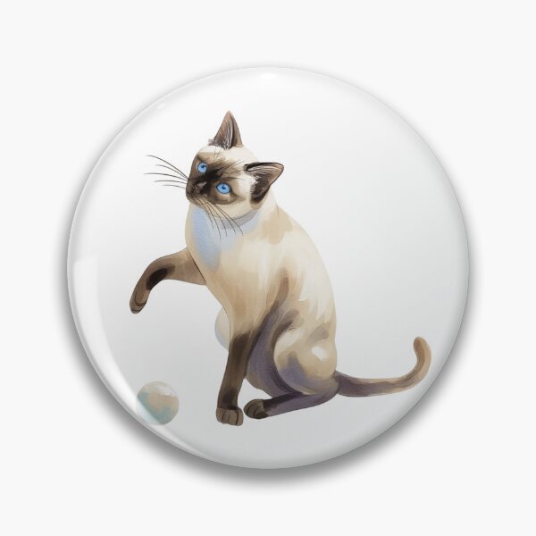 Item preview, Playful_Siamese_Kitten_Watercolor designed and sold by kojinho.
