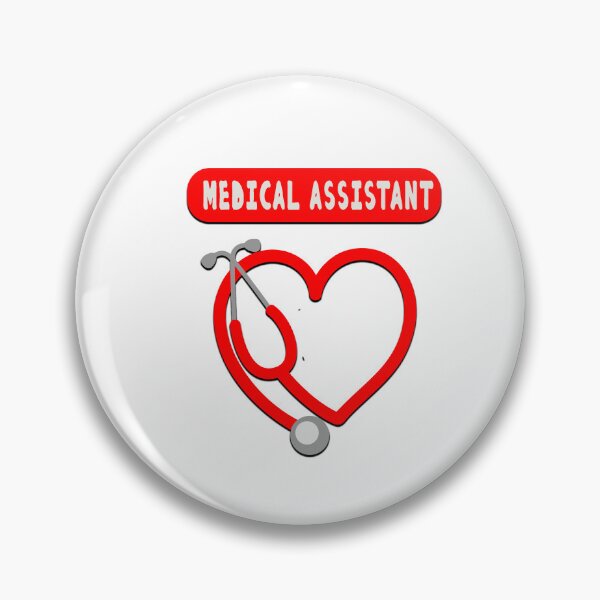 Item preview, MA Medical Assistant Heart Love Stethoscope Clinical Nurse designed and sold by ZANNIX.