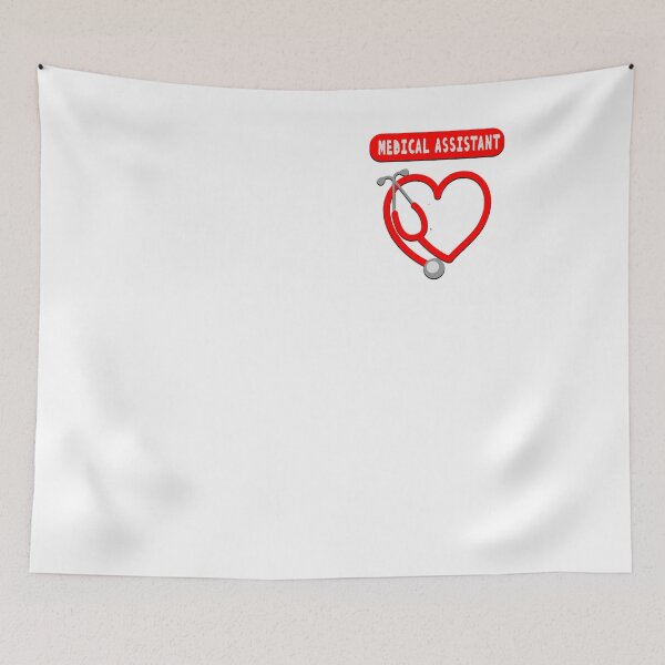 Item preview, MA Medical Assistant Heart Love Stethoscope Clinical Nurse designed and sold by ZANNIX.