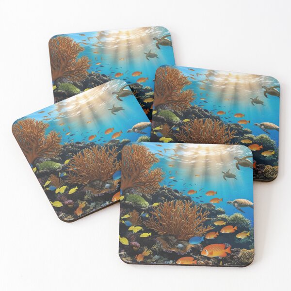 Item preview, Vibrant Underwater Coral Reef designed and sold by lollypopstore.