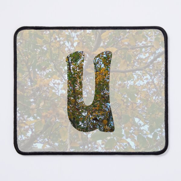 Item preview, Bold Letter ' U ' - Autumn Walnut Tree Design :) designed and sold by Myriel-Myriel.