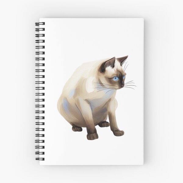 Item preview, Siamese Cat Portrait Art Watercolor designed and sold by kojinho.